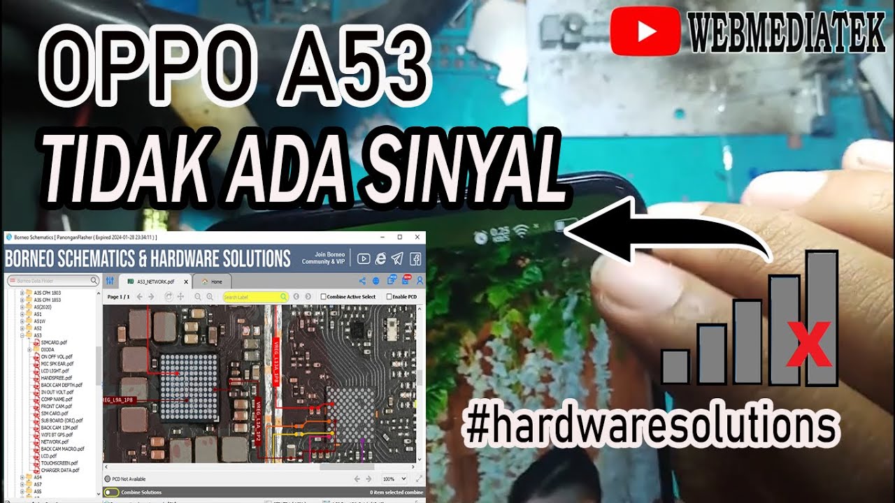 OPPO A53 TIDAK ADA SINYAL #hardwaresolutions