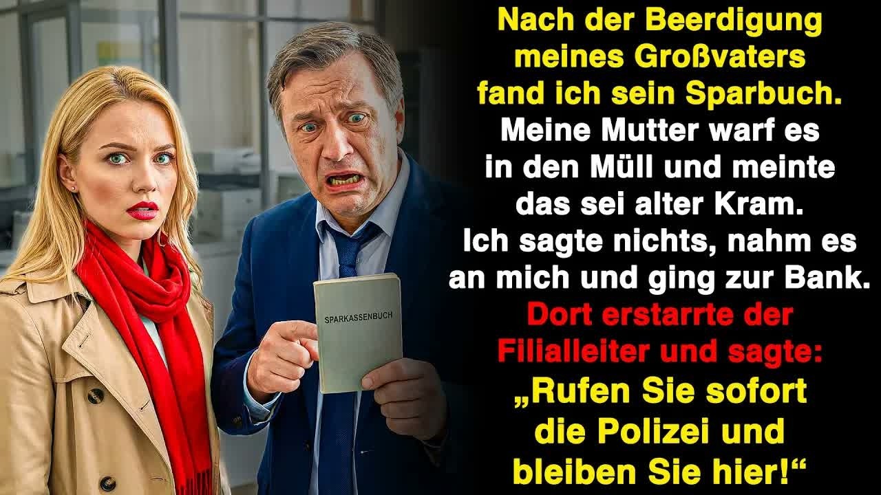 Meine Mutter warf Opas Sparbuch weg und meinte, es sei wertlos  Als der Bankleiter es sah …
