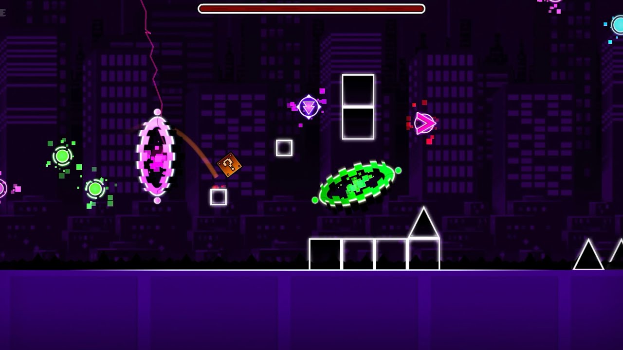 Незаконченный макет уровня Stardust (Geometry Dash)