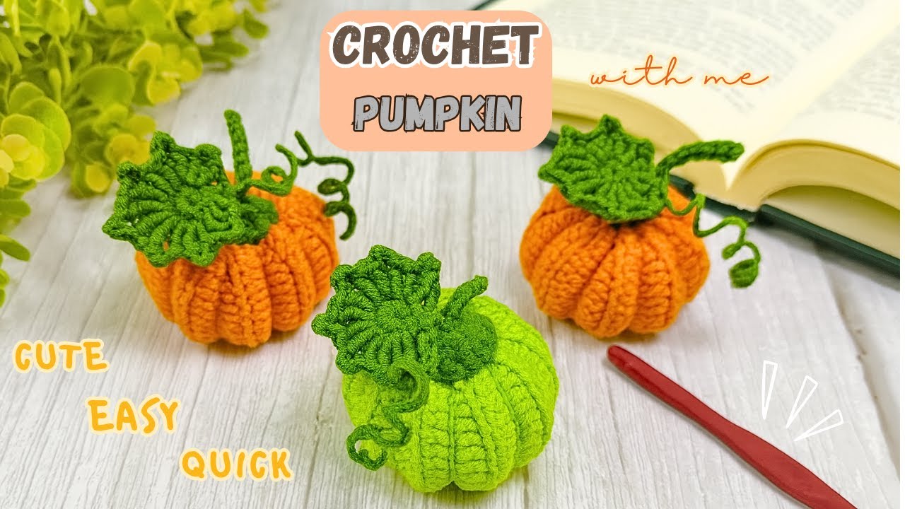 How to crochet a pumpkin for beginners quick crochet pumpkin tutorial halloween
