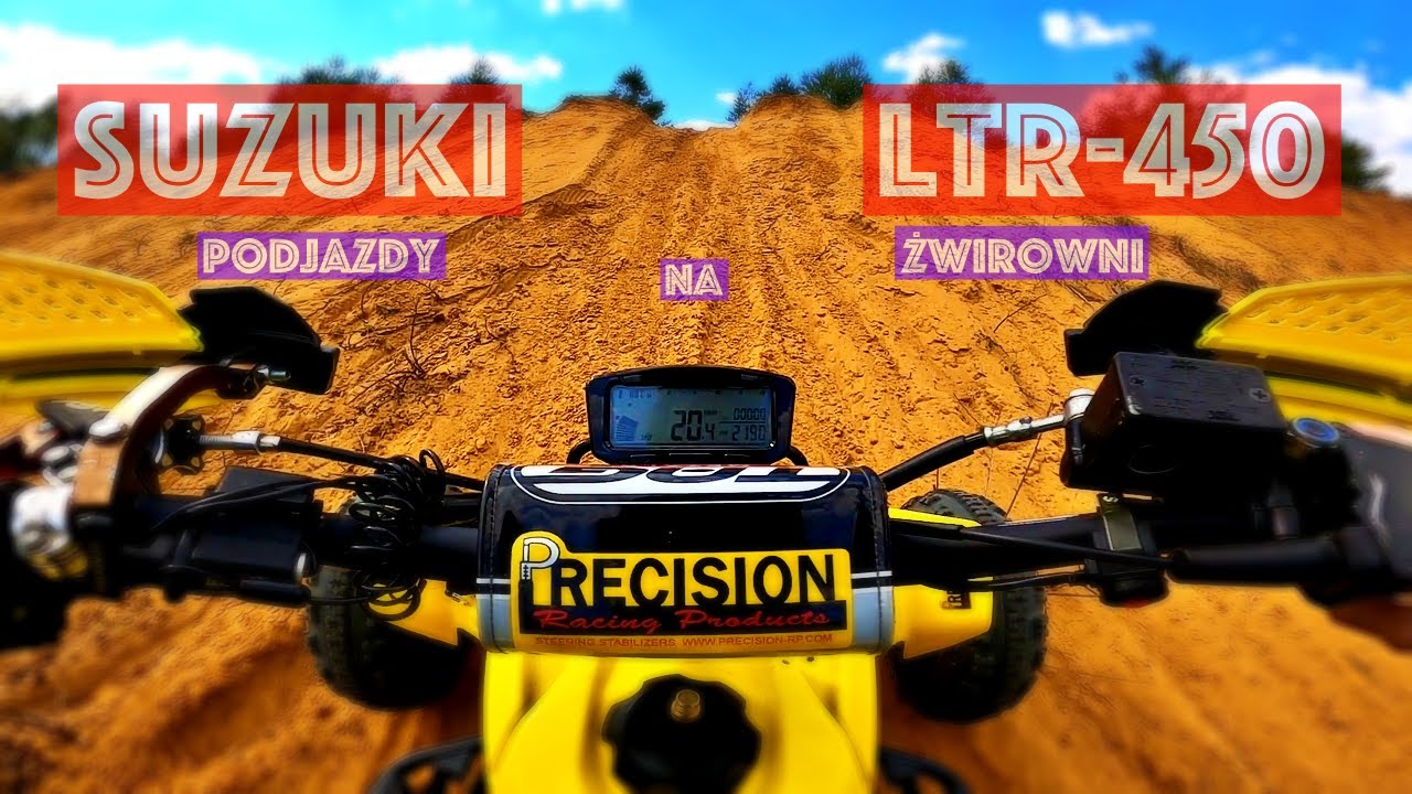 Suzuki LTR 450 Podjazdy na Żwirowni / GoPro / Moc mnie poniosła / Żwirownia Michałów