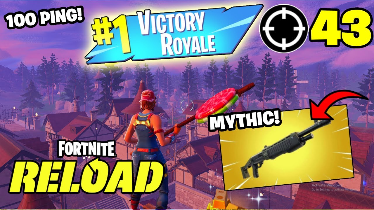 100 PING 43 Elimination Solo RELOAD Gameplay Fortnite Chapter 6 Season 4 Keyboard & Mouse