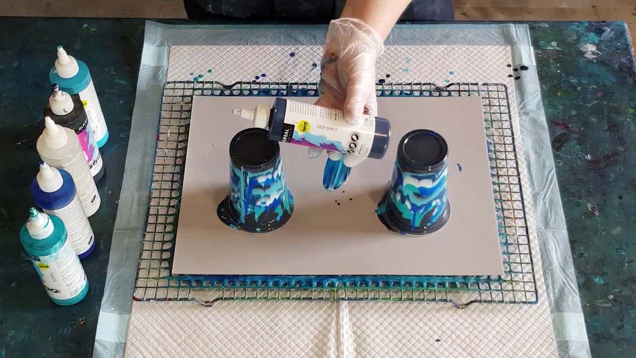 #310 How To Use High Flow Paints In A Flip Cup Pour