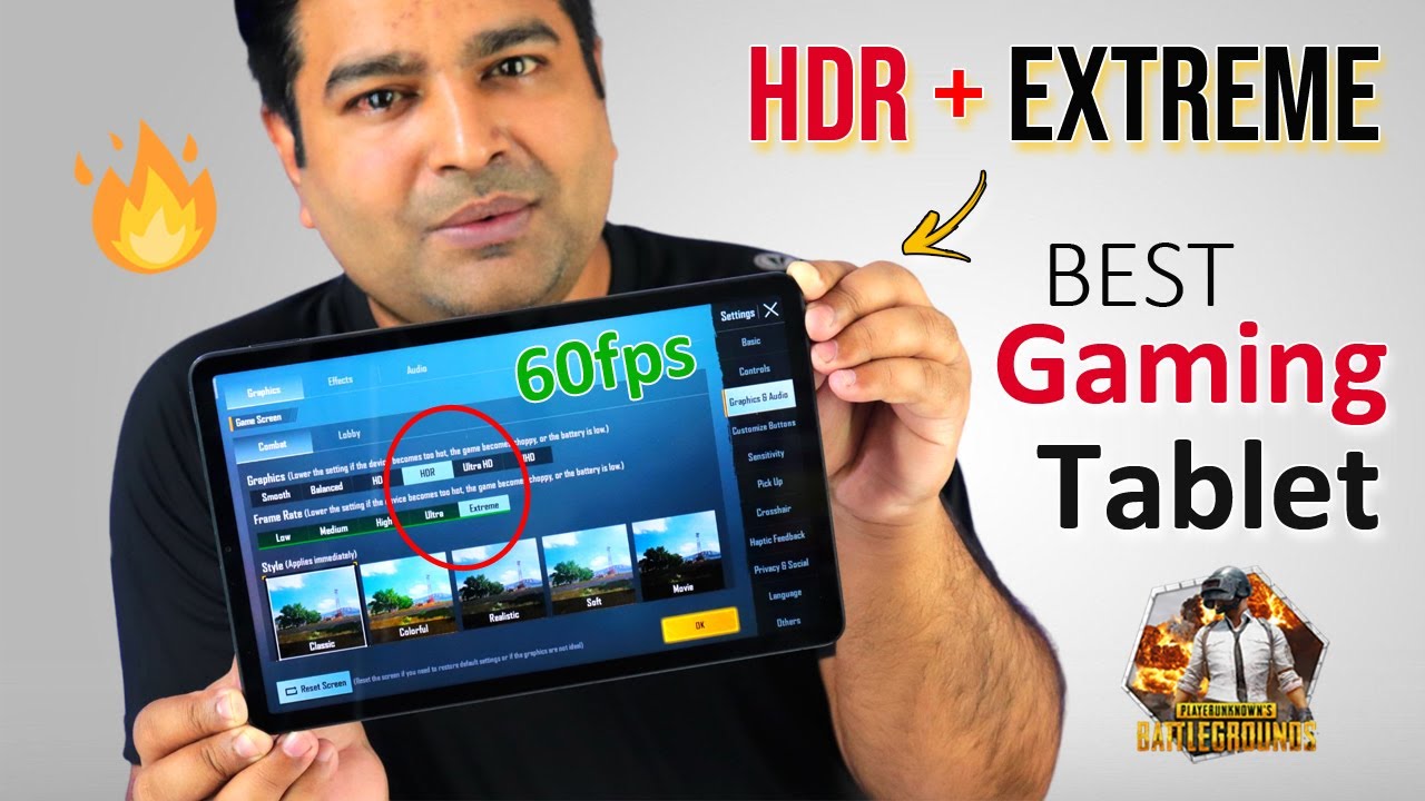 Best Gaming Tablet 🔥 Xiaomi Pad 5 PUBG Test with Extreme Graphics & Screen Recording