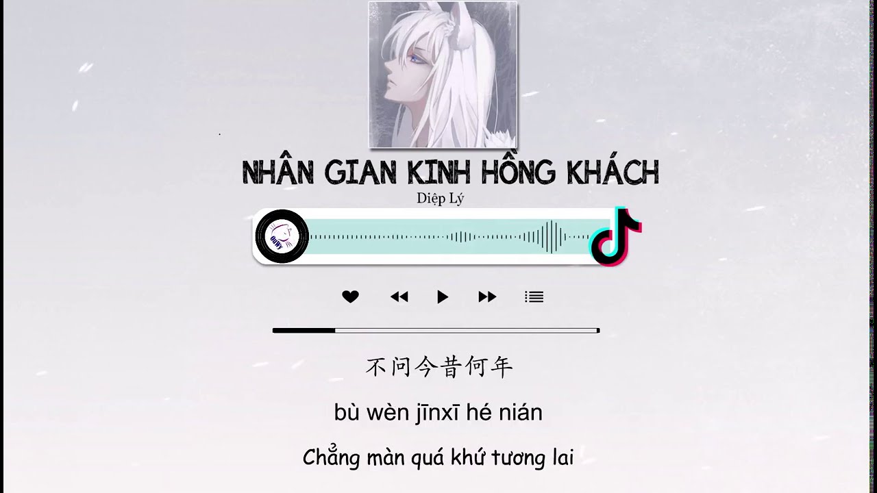 [Vietsub + Tiktok] Nhân Gian Kinh Hồng Khách - Diệp Lý |  人间惊鸿客 - 叶里