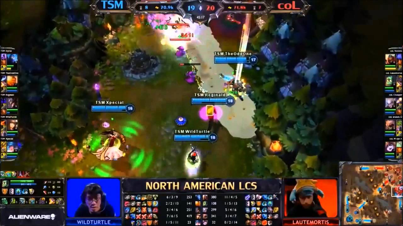 TSM WildTurtle Pentakill vs compLexity Gaming I LCS NA League of Legends