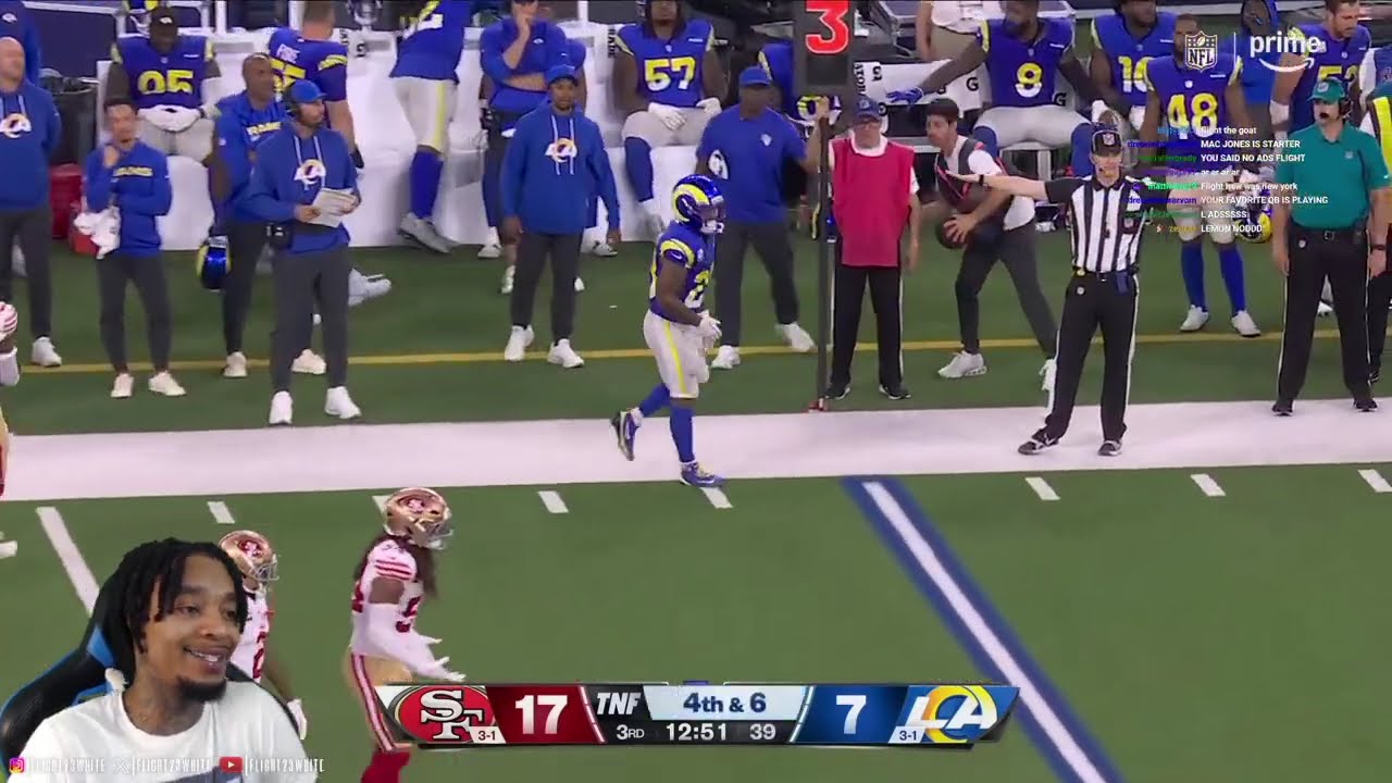FlightReacts To 49ers vs Rams Game Highlights | 2025 NFL Season Week 5!
