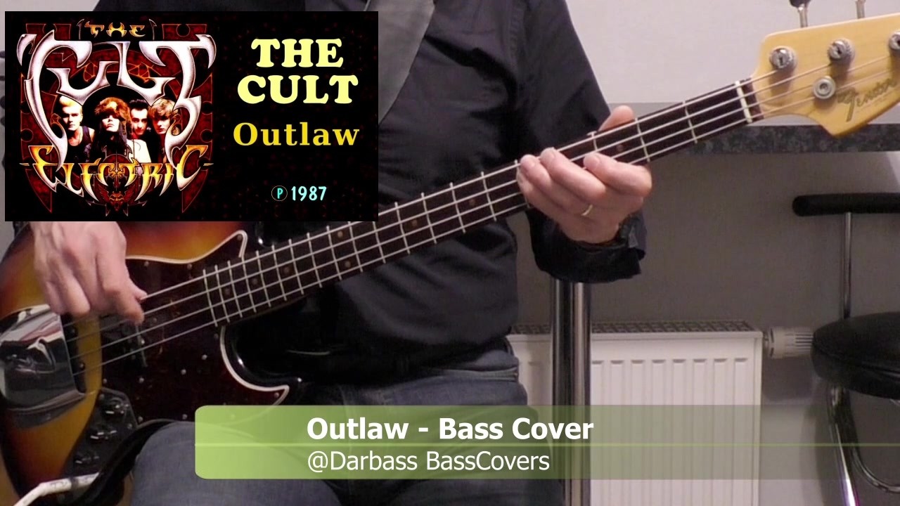 [The Cult] Outlaw - Bass Cover 🎧 (with bass tabs 🎶pdf)