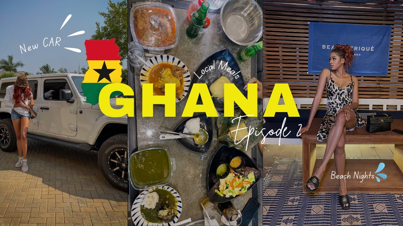 GHANA TRAVEL VLOG 02| Trying Ghanaian Local dishes + Night out spots+ We got into a FIGHT + Shopping