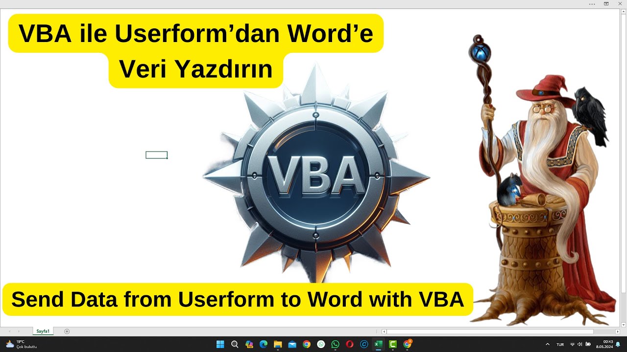 VBA ile Excelden Worde