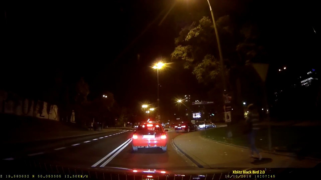 Xblitz Black Bird 2.0 - Oryginalne nocne nagranie z kamery samochodowej [Plik źr&oacute;dłowy]