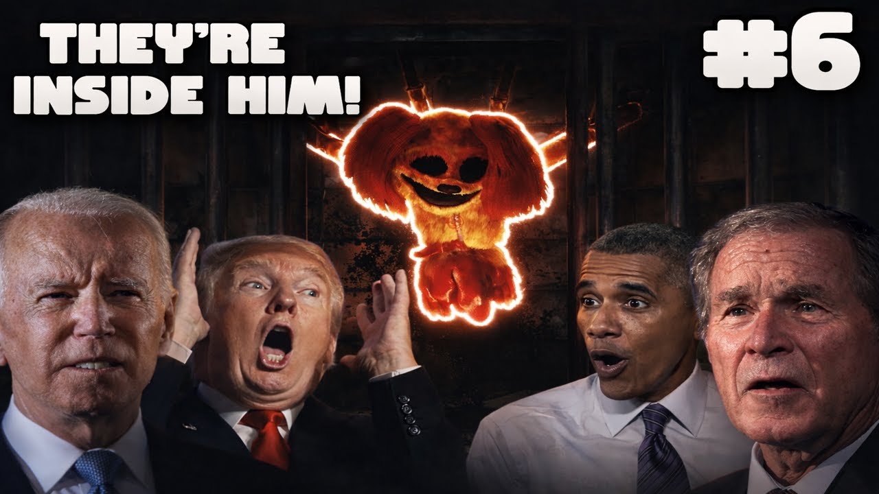 THEY CRAWLED INSIDE HIM! | Presidents Play Poppy Playtime #6
