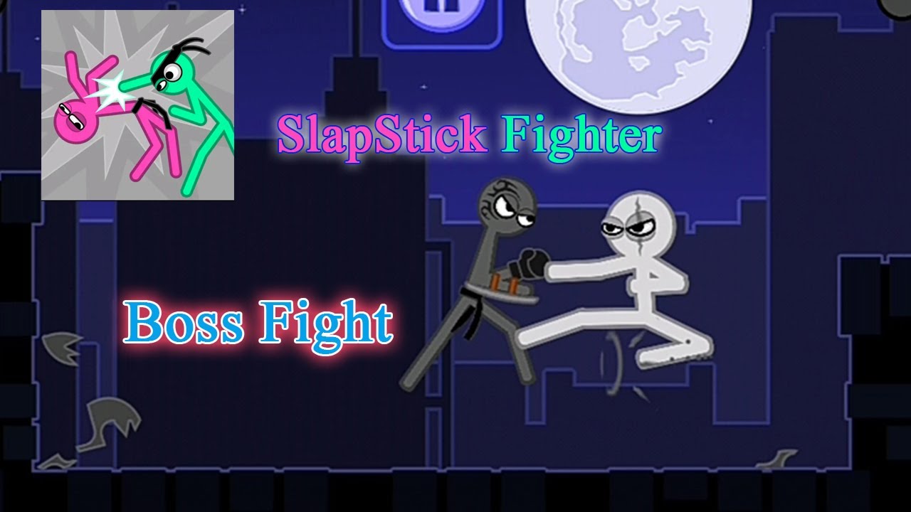 Slapstick Fighter - Stickman Boss Fight Level Gameplay