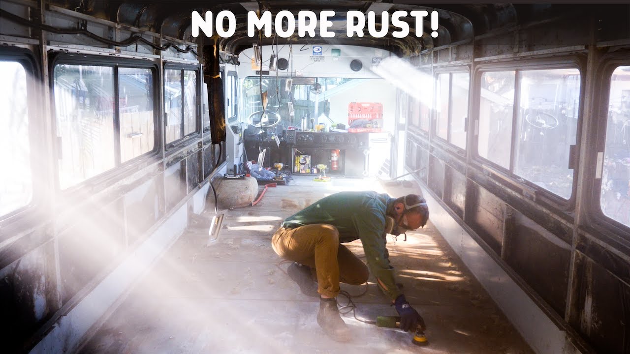 Rust Removal! Fixing and Preventing Rust in Our Transit Bus Conversion