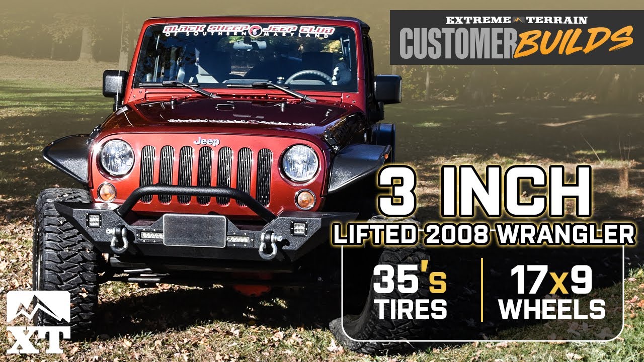 Wrangler JK с лифт-комплектом 3 дюйма, дисками Dirty Life и вылетом -12 мм | Проекты клиентов Ext...