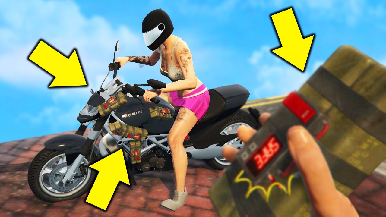 GTA 5 STICKY BOMB TROLLING! TROLLING MY GIRLFRIEND (GTA 5 Online Trolling)