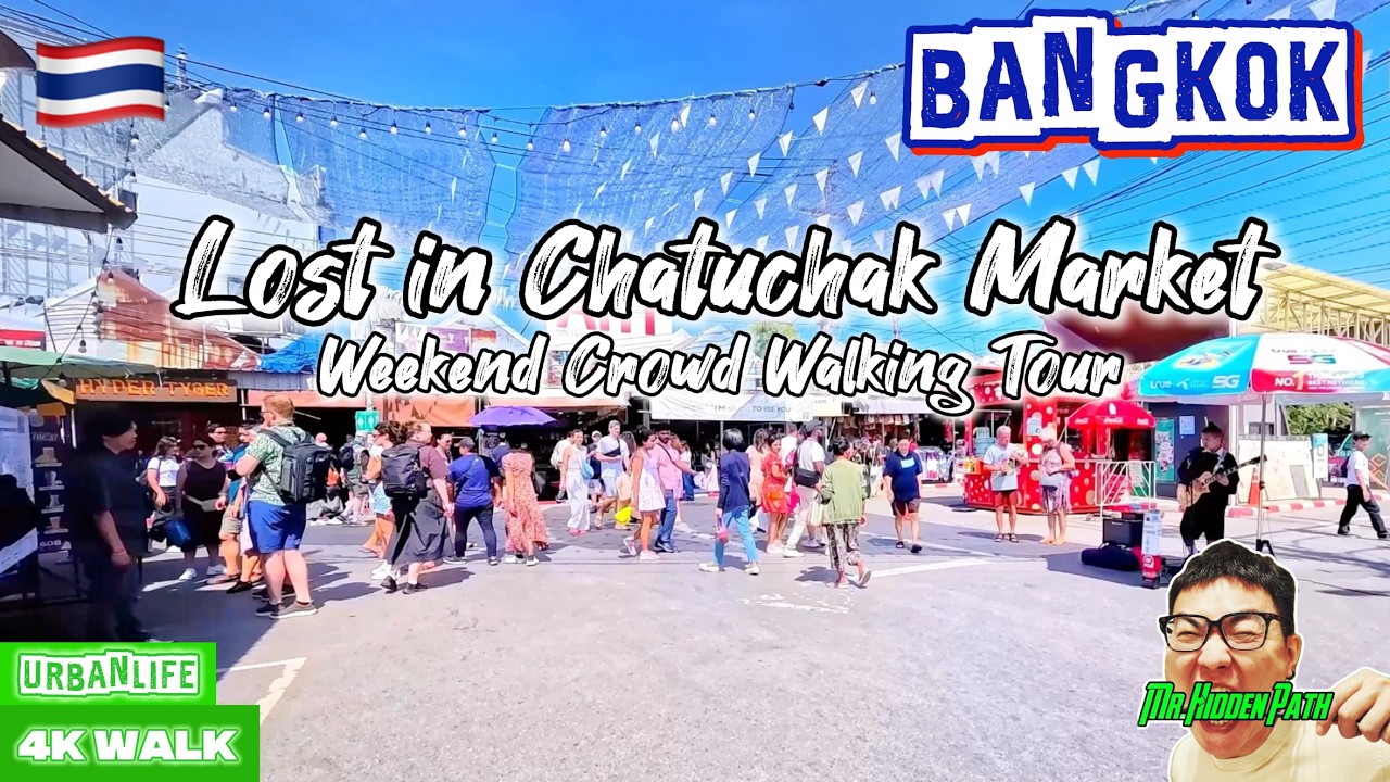 Lost in the Weekend Crowd | Chatuchak Market Walk 4K | Bangkok 🇹🇭