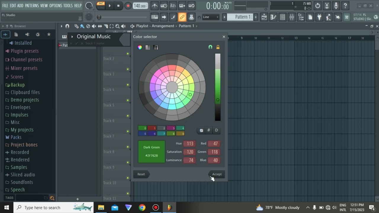 FL Studio 21 မှာ ကိုယ်ပိုင် Template လုပ်ချင်တဲ့အခါ....