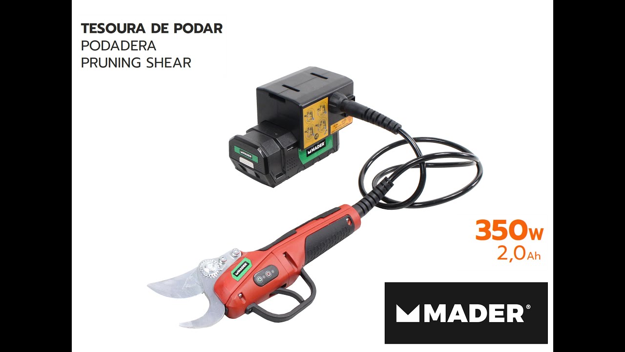 Tesoura de Podar a Bateria 350W MADER