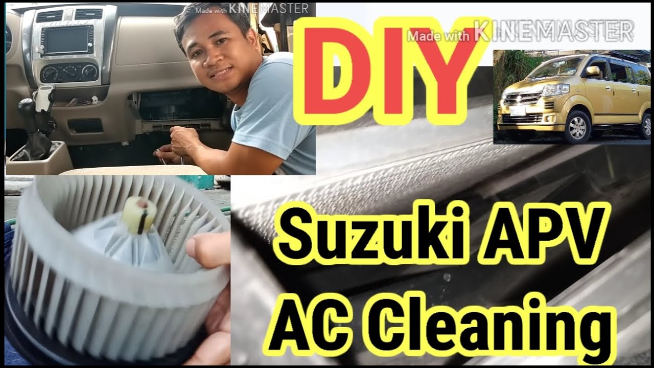 Suzuki APV GA  GLX | How to Clean Car Aircon Evaporator & Blower | Car Aircon Cleaning w/o pull down