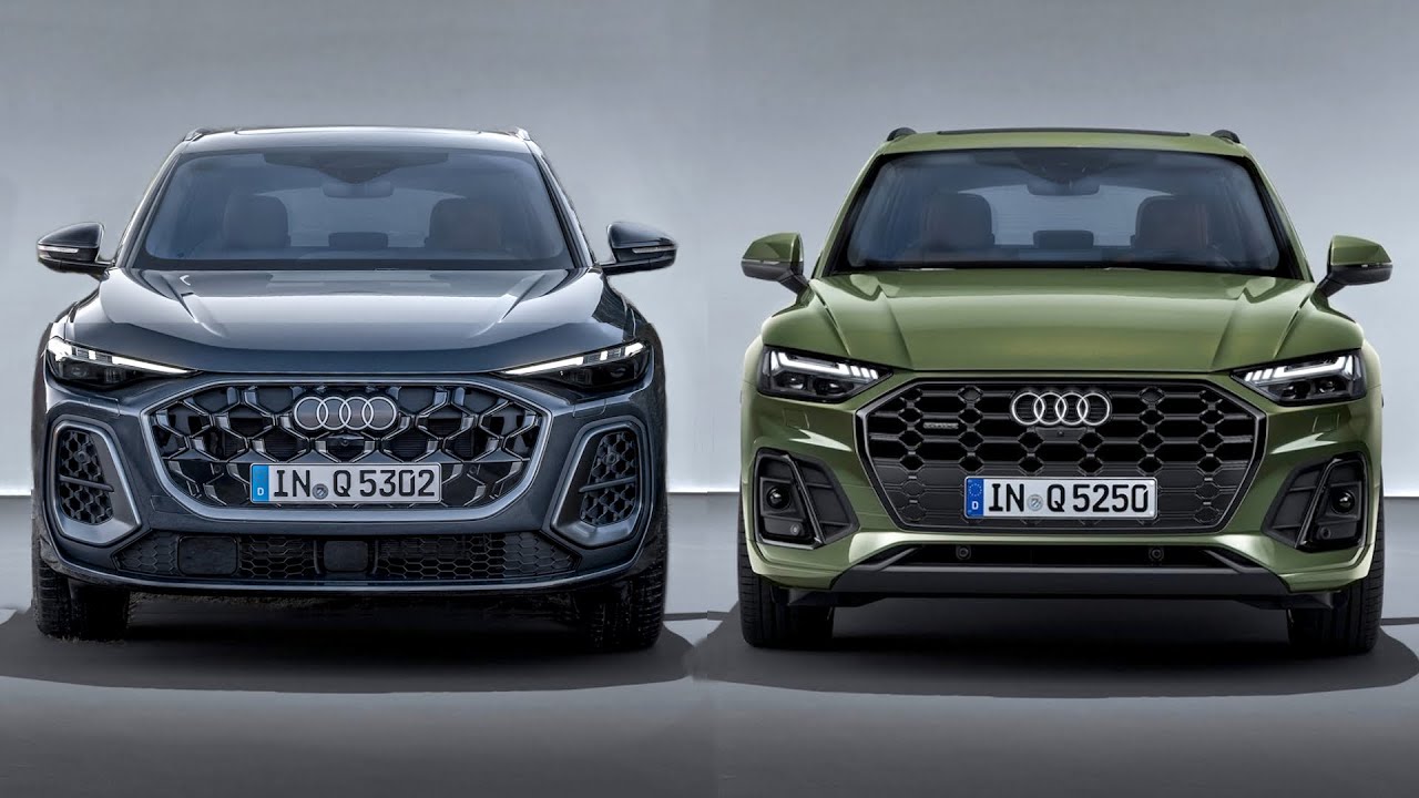 Внедорожник Audi Q5 2025 года против старого внедорожника Audi Q5 🔥 Сравнение дизайна