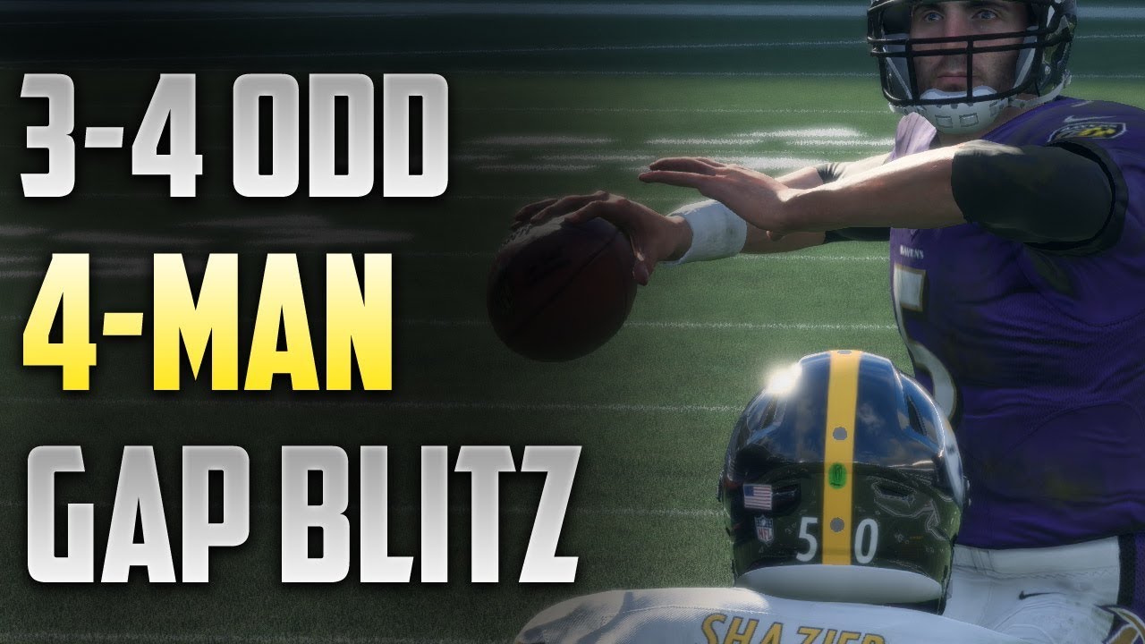 Madden 18 - 34 Odd Blitz | 4 Man Gap Pressure