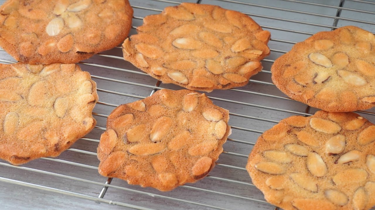 [아몬드튀일만들기] 바삭바삭 찐 맛있는 과자 ㅣ 이렇게 맛있는데 만들기는 너무 쉽고 간단해요! ㅣ NO밀가루과자ㅣ Almond Tuile