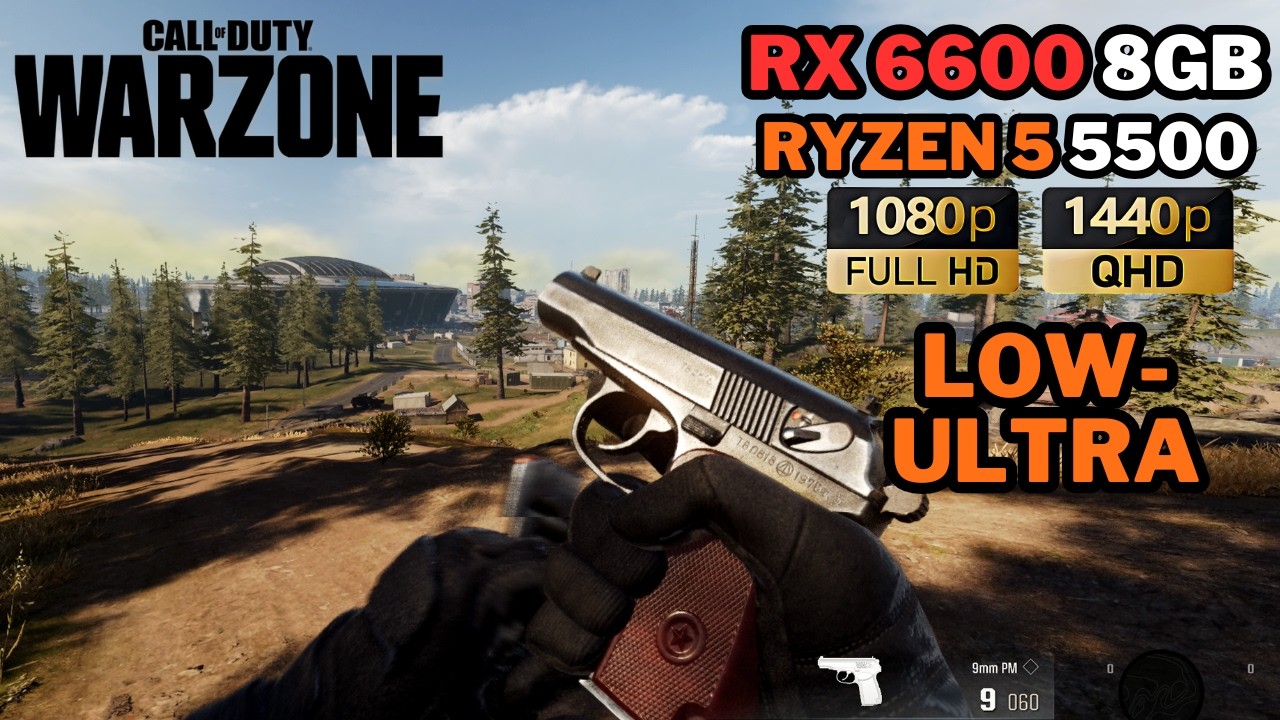 Warzone Verdansk On A $500 New PC in 2025 | Ryzen 5 5500 + RX 6600 8GB | 1080p - 1440p | Low - Ultra