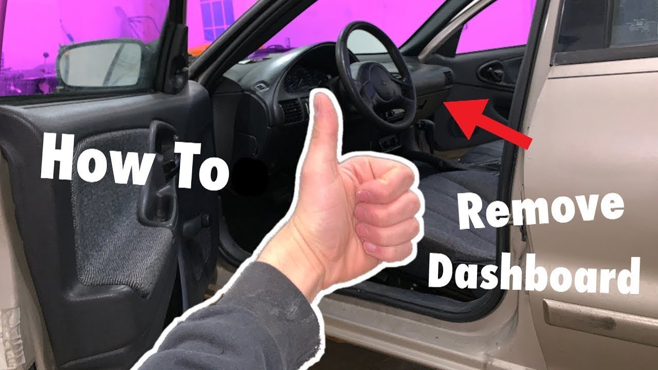 Как снять приборную панель с любого автомобиля Chevy Cavalier!