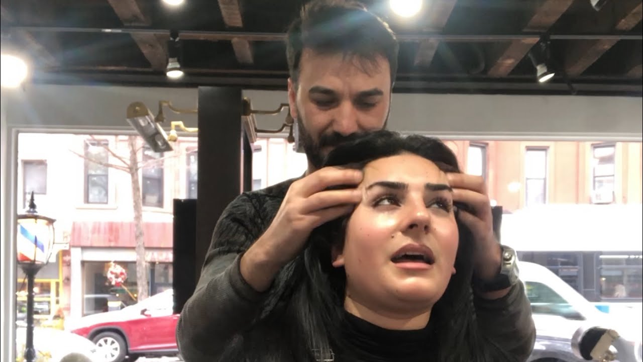 İtalyan Kıza Saç Tıraşı Sonrası Birbirimize Masaj Yaptık