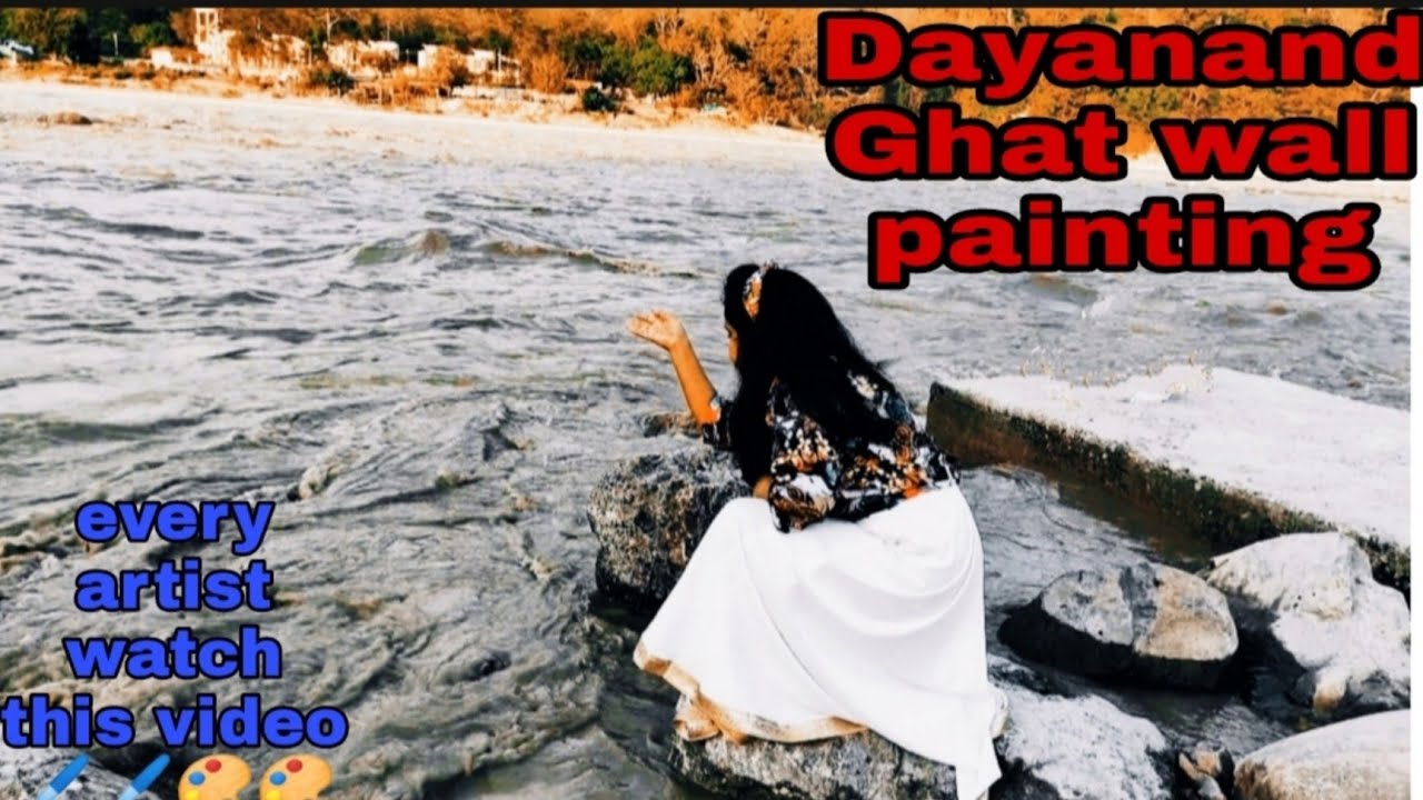 Dayanand Ghat wall painting in Rishikesh |and some  beautiful views | with priya Artist Rishikesh