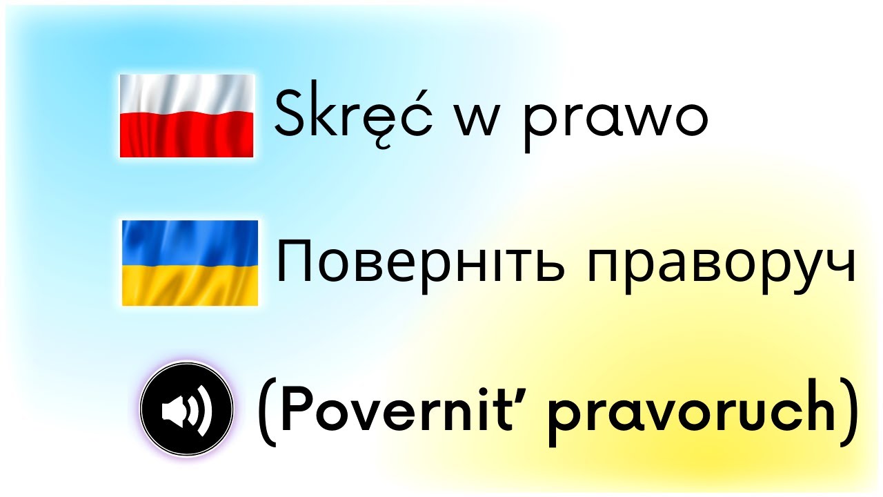 Przydatne zwroty po ukraińsku do nauki: TRANSPORT, CZAS, DROGA | Fonetyczne zwroty po ukraińsku 🔵🟡