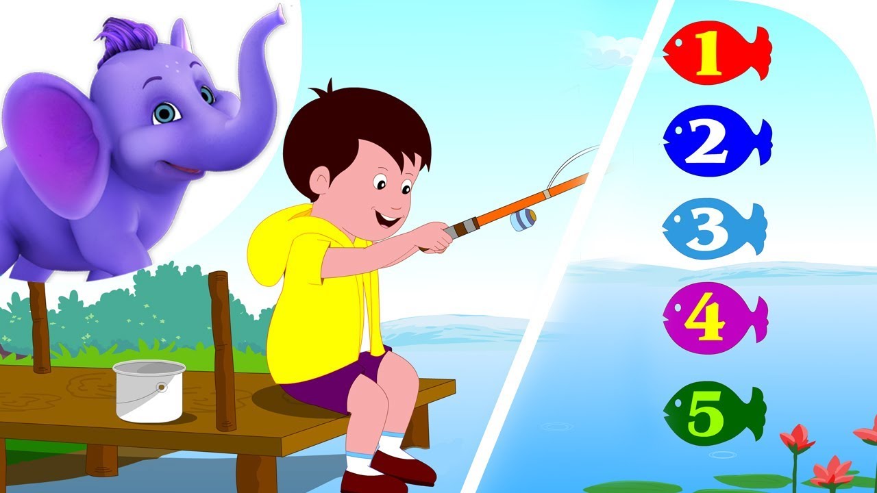 One, Two, Three, Four, Five - Nursery Rhyme with Karaoke