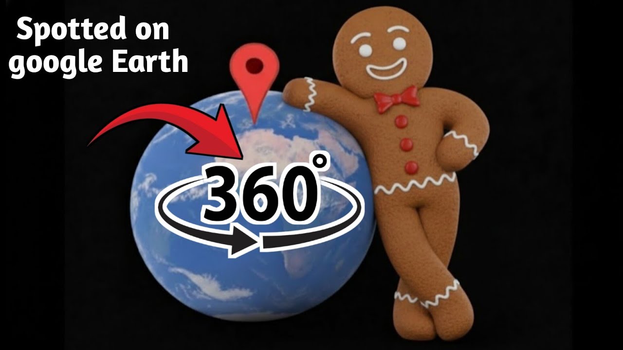 VR 360° I found Real Gingerbread on Google Earth | VR Animation Video