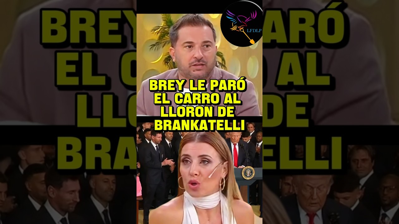 BRANCATELLI NO PARABA DE LLORAR POR LA VISITA DE MESSI A TRUMP Y BREY LE PAR&Oacute; EL CARRO
