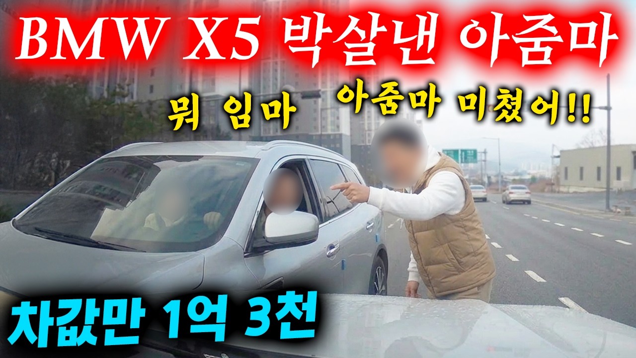1억 3천짜리 BMW X5 신형을 개박살낸 아줌마 2026 최신블랙박스모음집 I 그것이 블랙박스