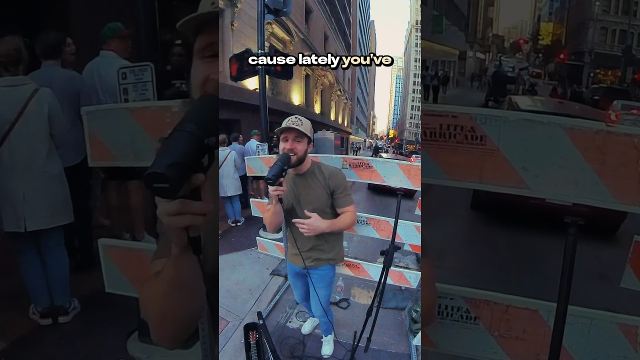 performing my song on the streets