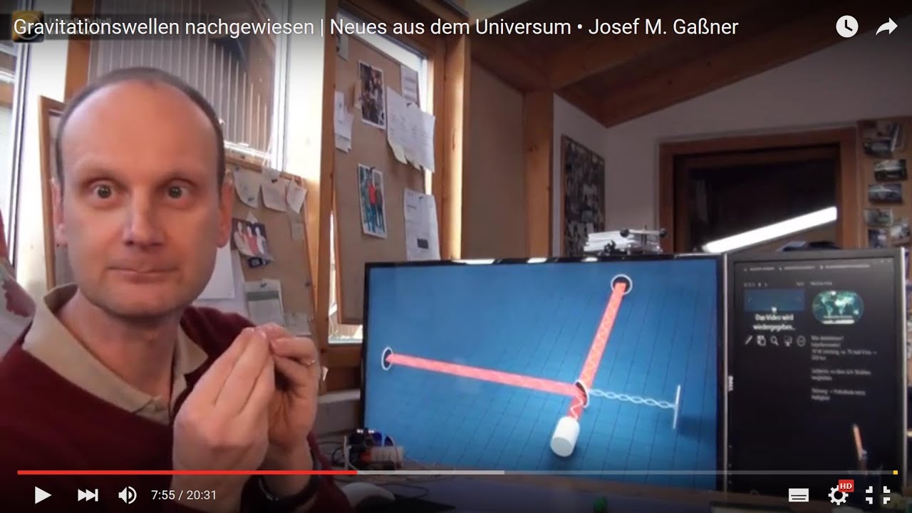 Gravitationswellen nachgewiesen | Neues aus dem Universum &bull; Josef M. Ga&szlig;ner