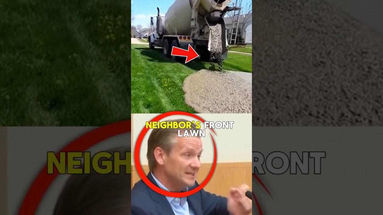 Man Paved Over His Neighbor&rsquo;s Lawn&hellip; Then Said It Was His Property! 🚧💸