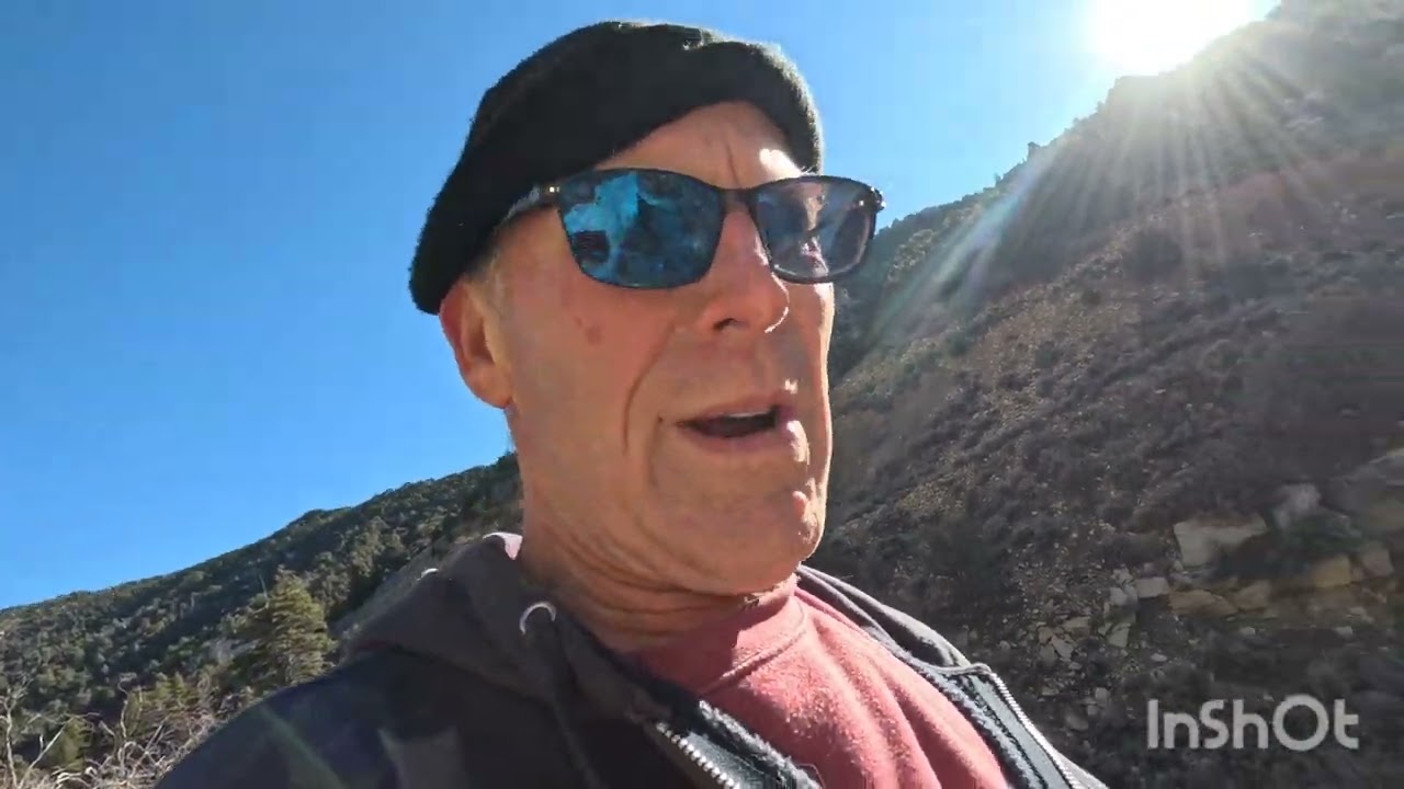 Exploring abandoned mine in Deadman Canyon.