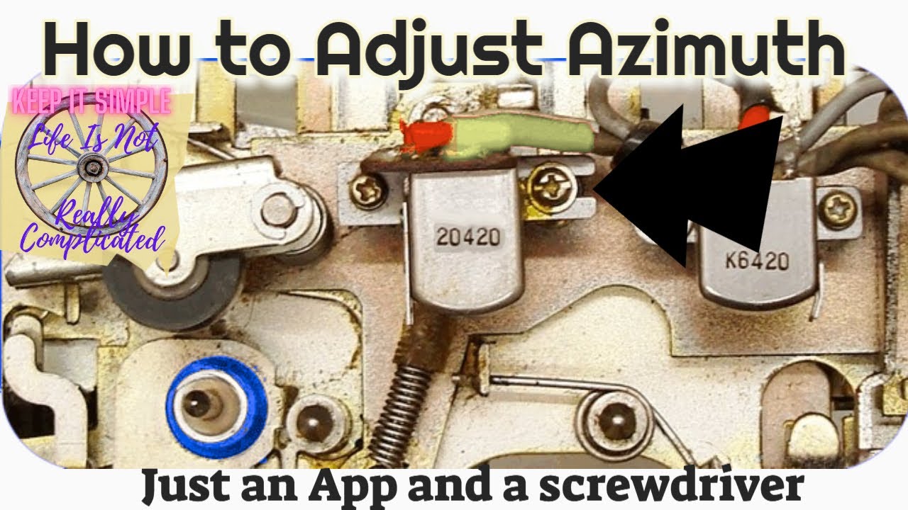 Fix Cassette Azimuth with FREE App & Screwdriver - Any Tape Deck