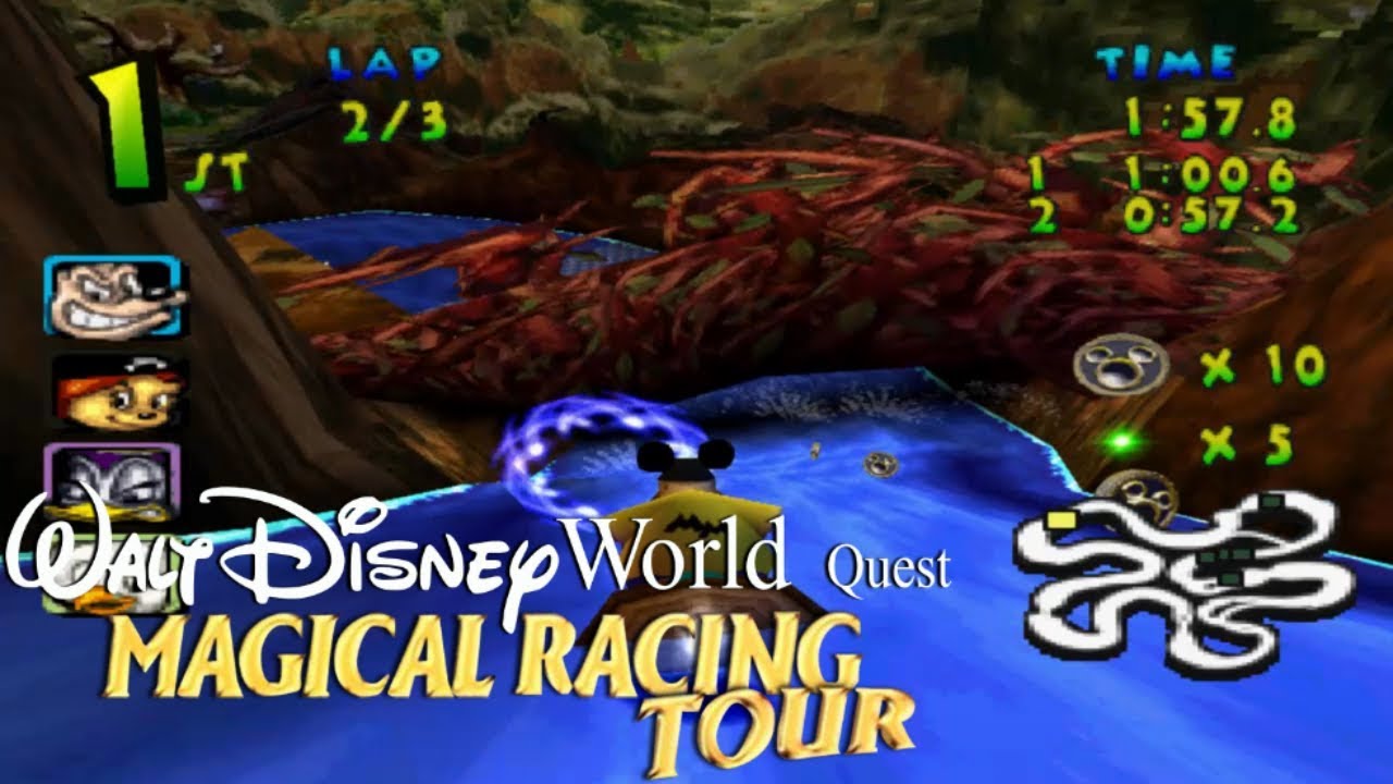 Walt Disney World Quest: Magical Racing Tour (PS1) 105% - Part 12 - Splash Mountain