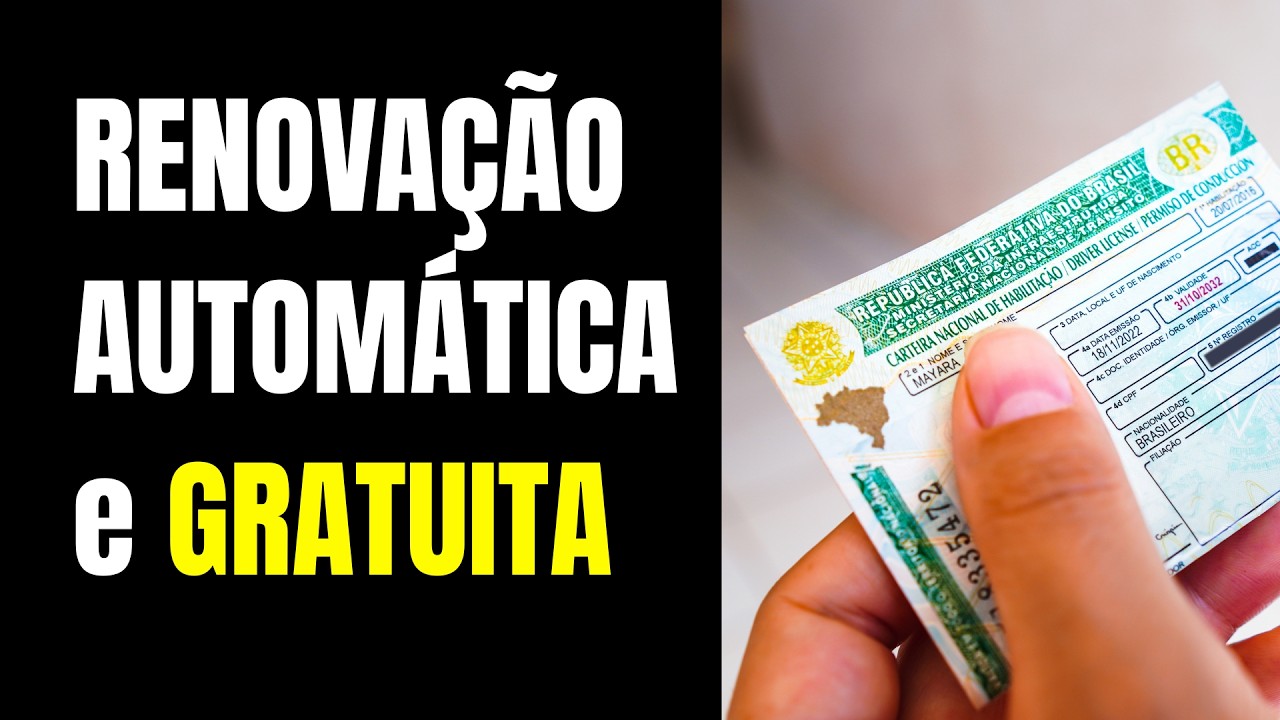 CNH: RENOVA&Ccedil;&Atilde;O AUTOM&Aacute;TICA e GRATUITA / NOVIDADE LIBERADA PELO GOVERNO DO BRASIL