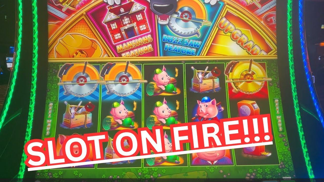 HAHAHA...4 TIMES GOLDEN SOW / UPGRADE! SUPER HOT ON FIRE HUFF N EVEN MORE PUFF slot! Las Vegas!