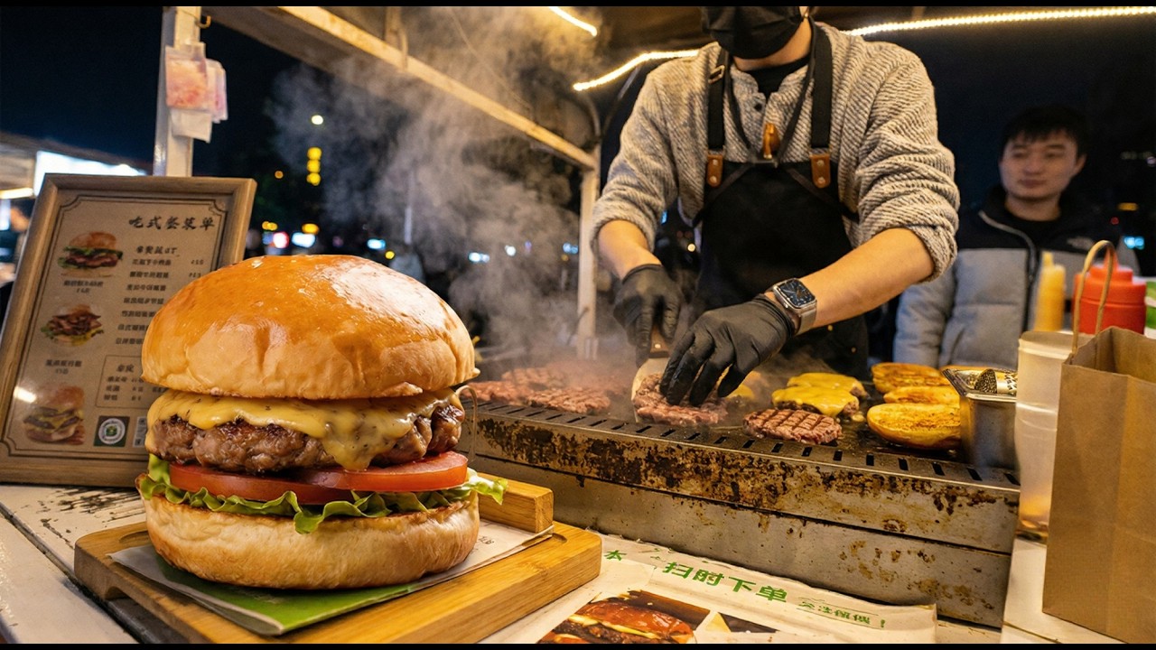 🔴 LIVE : Burger Man 中華料理 중국 길거리 음식! #chinesestreetfood #chinesecuisine  20260415