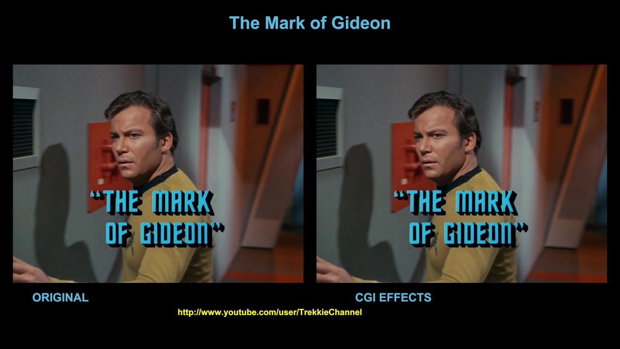 Star Trek - The Mark of Gideon - visual effects comparison