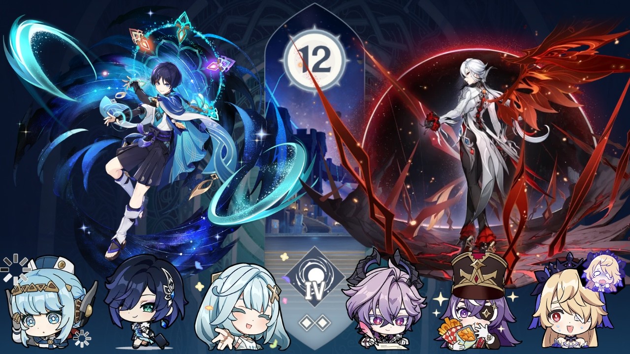 Wanderer Lunar-Charged | Arlecchino Overload - Spiral Abyss (Version Luna IV)