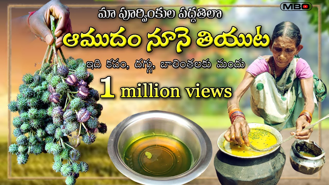 పూర్వం పద్ధతిలో ! ఆర్గానిక్ ! ఆముదం నూనె ఇది తియ్యడం అంత సులువు కాదు #manyambiddalu