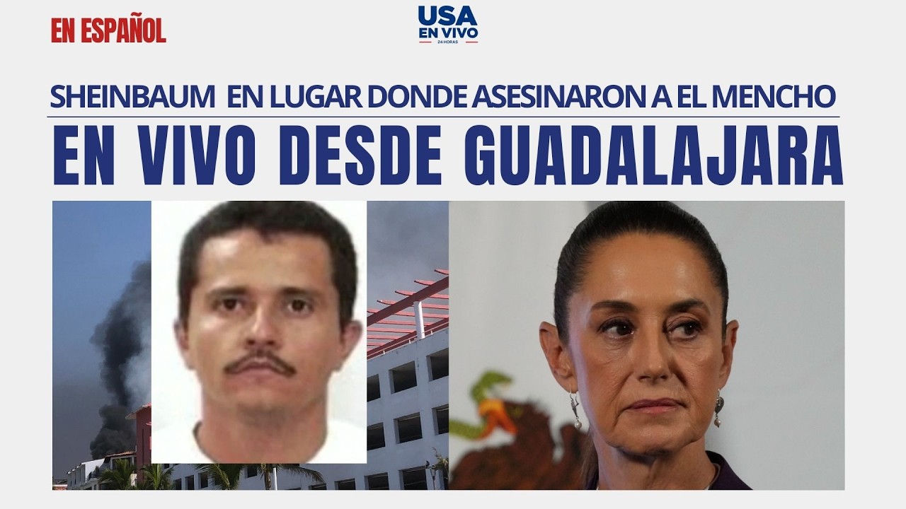 EN VIVO Sheinbaum conferencia de prensa en Guadalajara, donde asesianron a El Mencho | USA EN VIVO 🔴