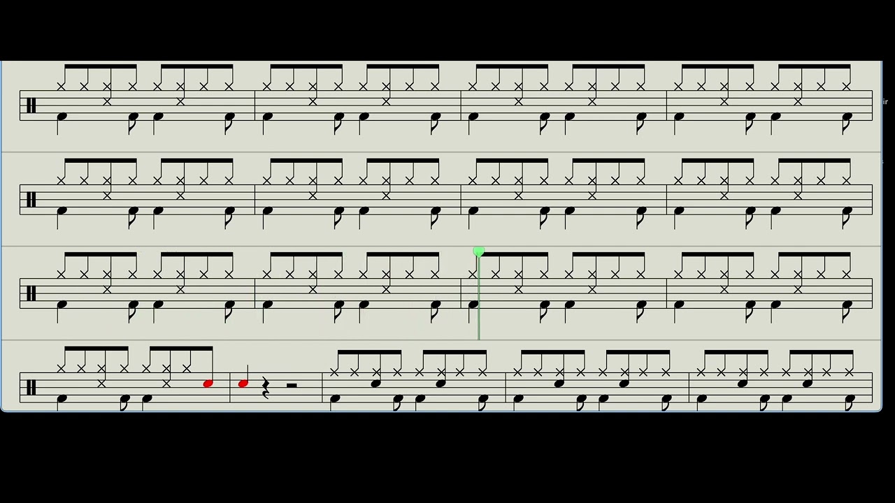 FROM THE START - LAUVEY EASY DRUMS SCORE